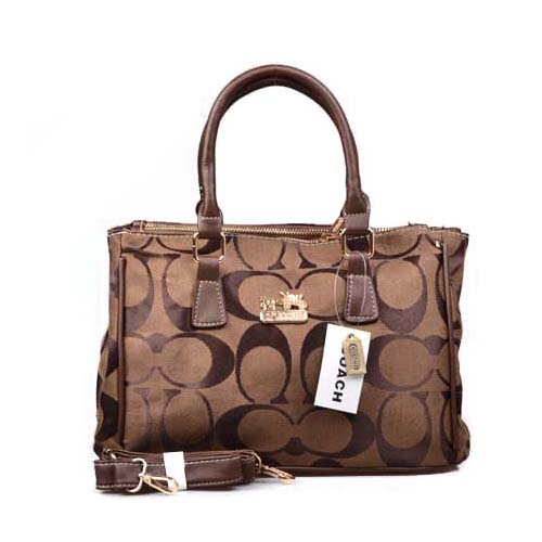 Coach In Signature Medium Coffee Satchels DOJ | Women